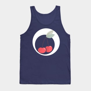 Cherries and mod circle Tank Top